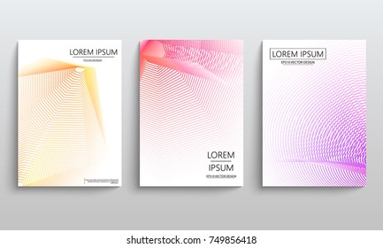 Set of cards with blend liqud colors. Futuristic abstract design. Usable for banners, covers, layout and posters. Vector.