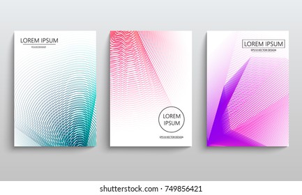 Set of cards with blend liqud colors. Futuristic abstract design. Usable for banners, covers, layout and posters. Vector.