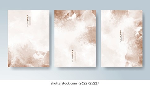 Kartensatz mit hellbuntem Vektorhintergrund. Design für Ihr Datum, Postkarte, Banner.