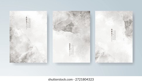 Conjunto de tarjetas con fondo de acuarela de Vector colorido brillante. Diseño para su fecha, postal, Anuncio.