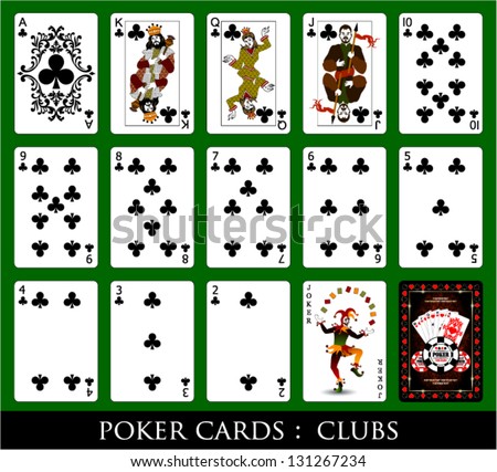 Set of Cards.All the Clubs.