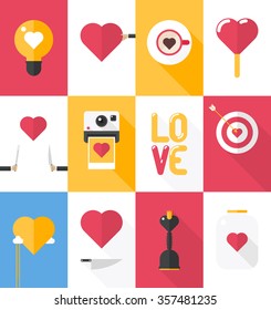 A set of cards dedicated to St. Valentine's Day