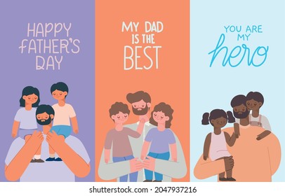 set of cards fathers day