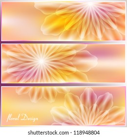 A set of cards with a floral design