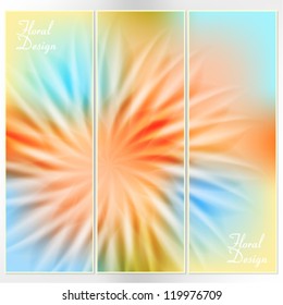 A set of cards with a floral design