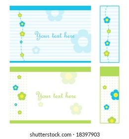 Set of cards and gift tags