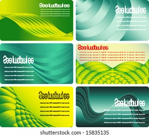 Juego de tarjetas verde