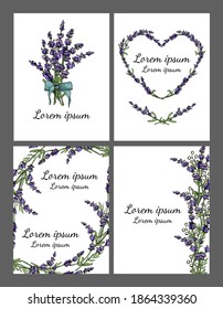 The set of cards with lavender 