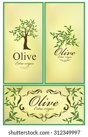 set of cards olive emblem