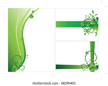 set of cards with sorrel