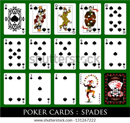 Set of Cards.All the Spades.