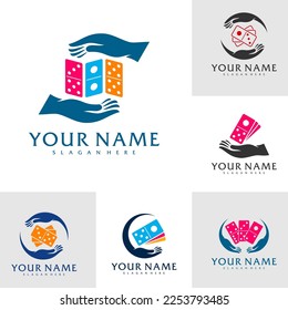 Set of Care Domino logo vector template, Creative Domino logo design concepts