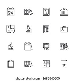 Set of career related vector line icons. Premium linear symbols pack. Vector illustration isolated on a white background. Web symbols for web sites and mobile app. Trendy design. 