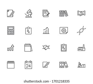 Conjunto de iconos de línea vectorial relacionados con la carrera. Paquete de símbolos lineales Premium. Ilustración vectorial aislada en un fondo blanco. Símbolos web para sitios web y aplicaciones móviles. Diseño moderno. 