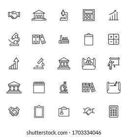 Set of career related vector line icons. Premium linear symbols pack. Vector illustration isolated on a white background. Web symbols for web sites and mobile app. Trendy design. 