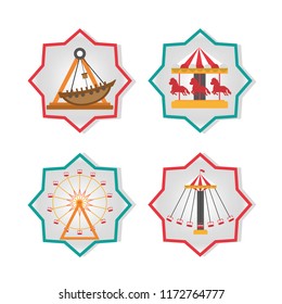 Set of carnival icons