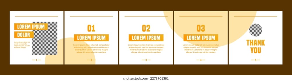 set of carousel or microblog templates for social media posts