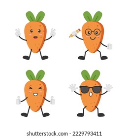 Ilustración vectorial del icono de la zanahoria