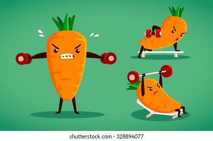 set of carrot characters do difference weight training moves