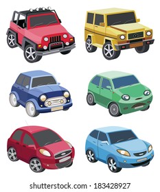 set of cars