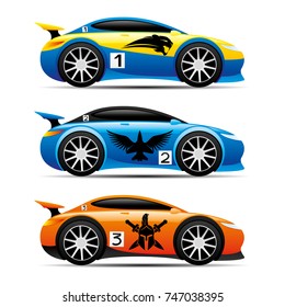 Set of cars.