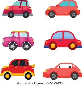 Set of cars, vectors illustration