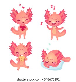 Axolotl Cartoon High Res Stock Images Shutterstock