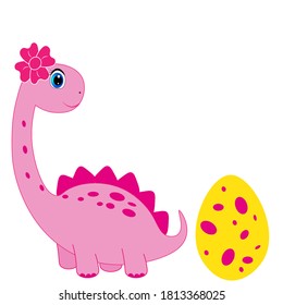 Set of cartoon dinosaurs  vector illustration