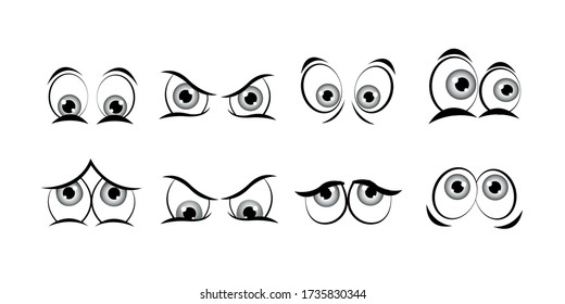 Set Cartoon Eye In Vector High quality original trendy vector set of cartoon eyes.
