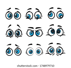 Set Cartoon Eye In Vector Hochwertige originale trendige Vektorset von 3D Cartoon Augen.