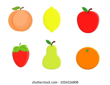 lemon and apple clip art