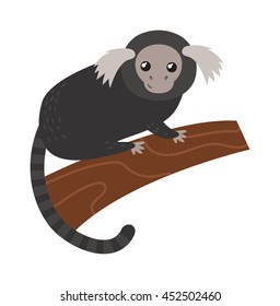 Set of cartoon monkeys vector illustration