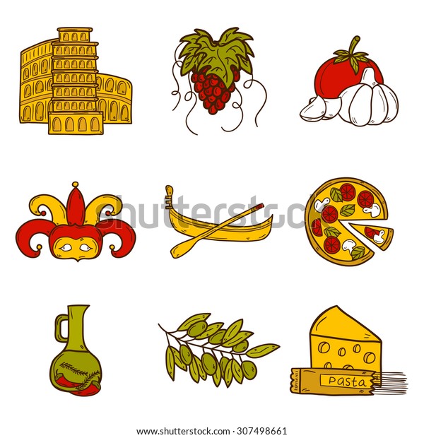 Set Cartoon Objects Hand Drawn Style Stock Vector (Royalty Free ...