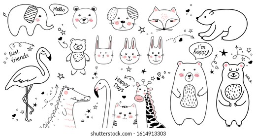 1,077,947 Animal Doodles Images, Stock Photos & Vectors | Shutterstock