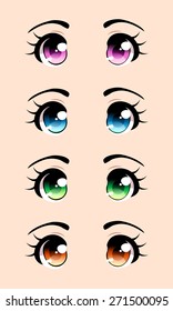 Beautiful Anime Eyes Hd Stock Images Shutterstock