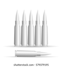 Set of cartridges on white background. Vector illustration