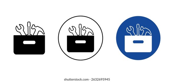Set of case tool icons collection