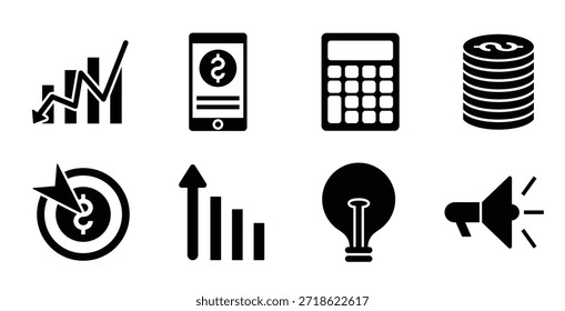 Set of cash vector illustration