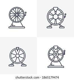 Set Set Set Set Casino Maschine Symbol Symbol Vektorvorlage, Symbol für kreatives Gambling-Design Illustration, Symbol für Casino-Spiele