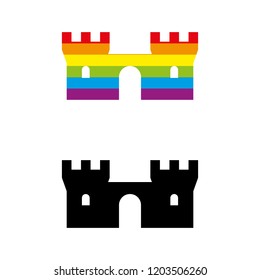 a set of castle icons
