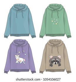 Set of casual clothes