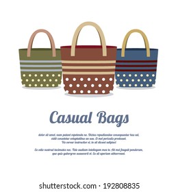 Set of Casual Handbags 