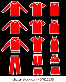 Set of the casual wear