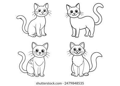 A set of Cat vector illustration