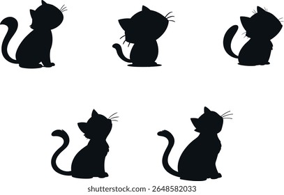 set of cats icon design 