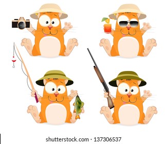 Set cats and their hobbies