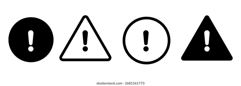 Conjunto de señales de precaución, peligro y advertencia