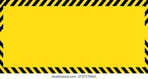 Set mit Vorsichtsbändern mit schwarz-gelben Schrägstrichen oder Chevron-Aufdruck. Warngrenzen in Bauarbeiten oder am Tatort. Gefahr, Aufmerksamkeit oder verbotene Zeichen. Flache Vektorgrafik. 