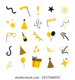 set of celebration design element