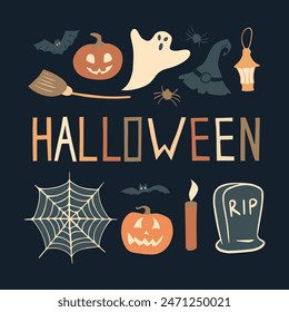 A set for the celebration of Halloween.